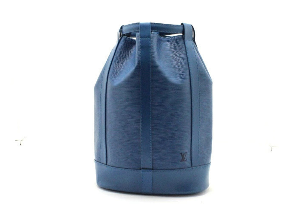 LOUIS VUITTON Randonee Shoulder Bag Epi Toledo Blue